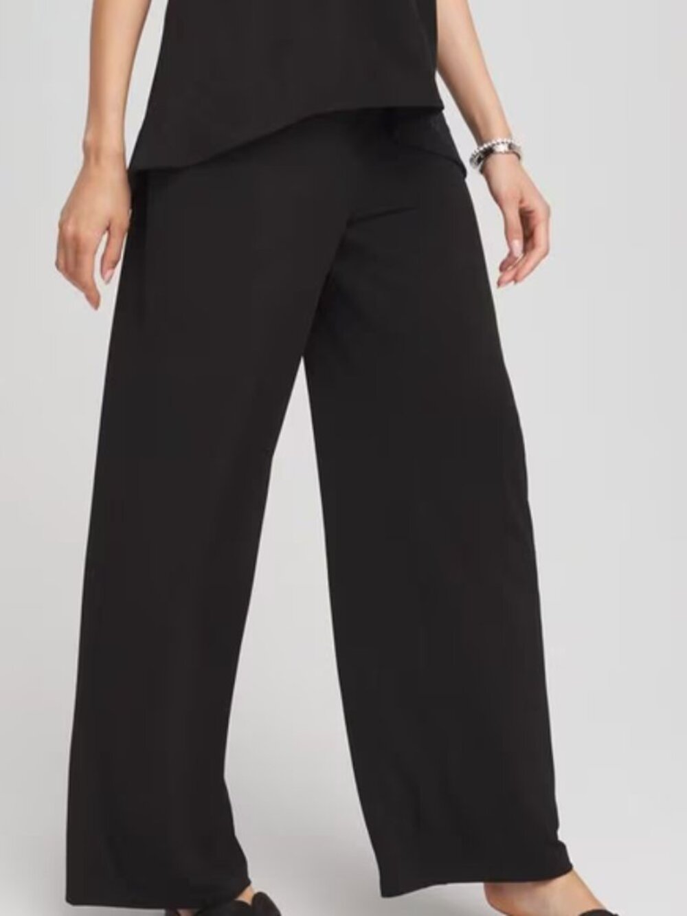 Chico's Black Wide Leg Palazzo pants size 2